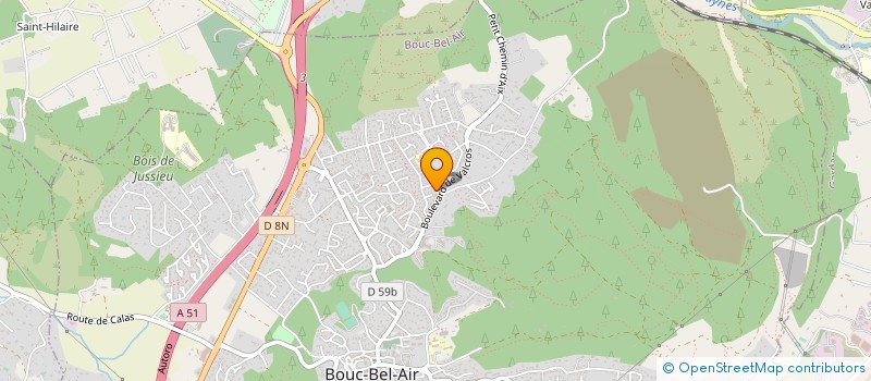 localisation de l'entreprise RELEC à BOUC-BEL-AIR
