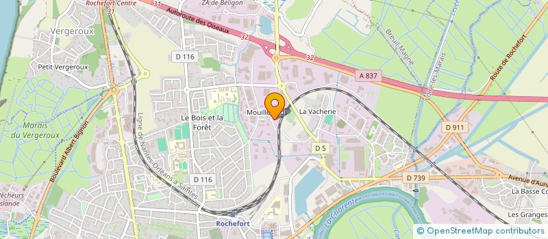 localisation de l'entreprise RELER  ROCHEFORT