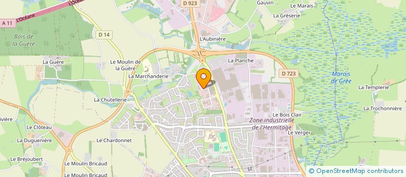 localisation de l'entreprise RELEVAGE ET MATERIEL TECHNIQUE POUR L'EAU à ANCENIS-SAINT-GEREON