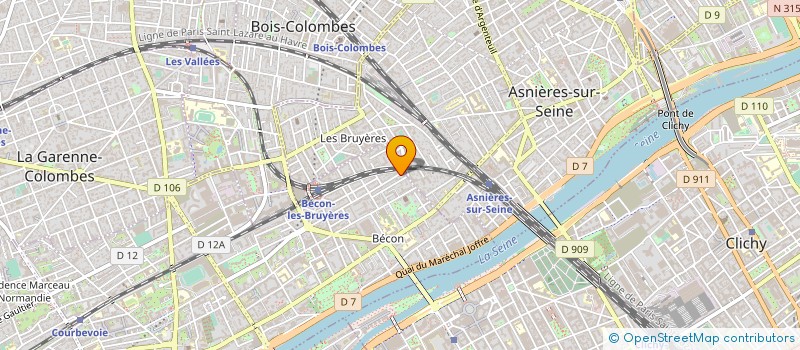 localisation de l'entreprise RELEVE IMMOBILIER FRANCE (R.I.F) à COURBEVOIE