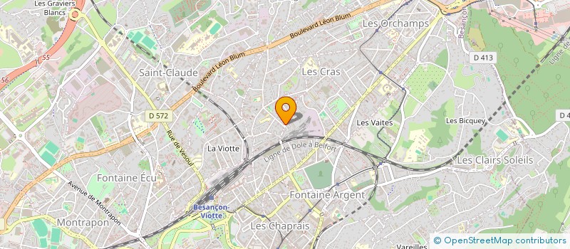 localisation de l'entreprise RELIANCE 25  BESANCON