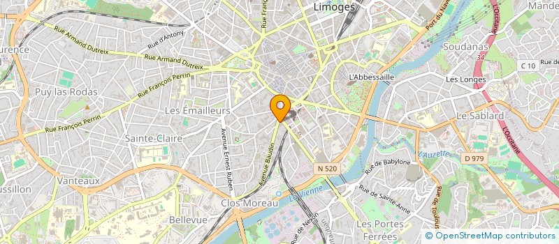 localisation de l'entreprise RELIANCE à LIMOGES