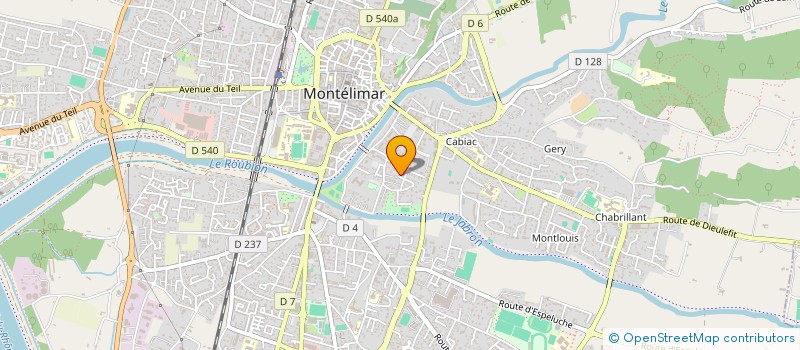 localisation de l'entreprise RELIANCE HOLISTIQUE  MONTELIMAR