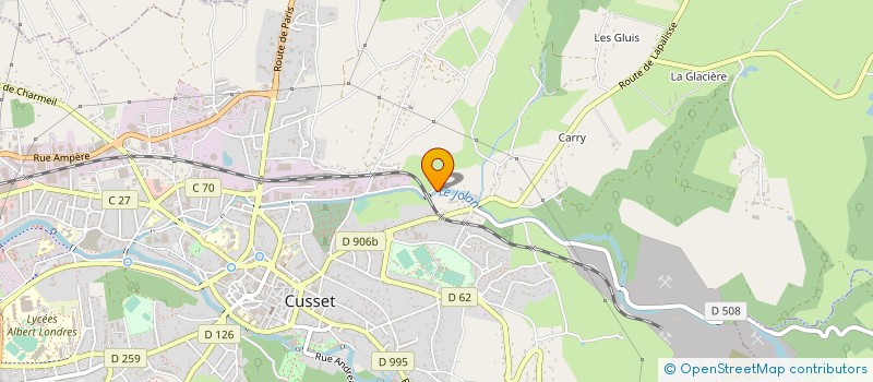 localisation de l'entreprise RELIANCE SERVICES à CUSSET