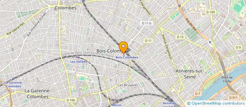 localisation de l'entreprise RELIANCES à BOIS-COLOMBES