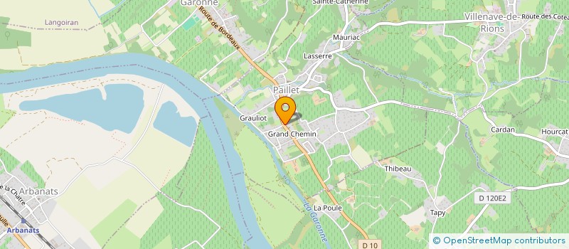 localisation de l'entreprise RELIEF BORDEAUX à PAILLET