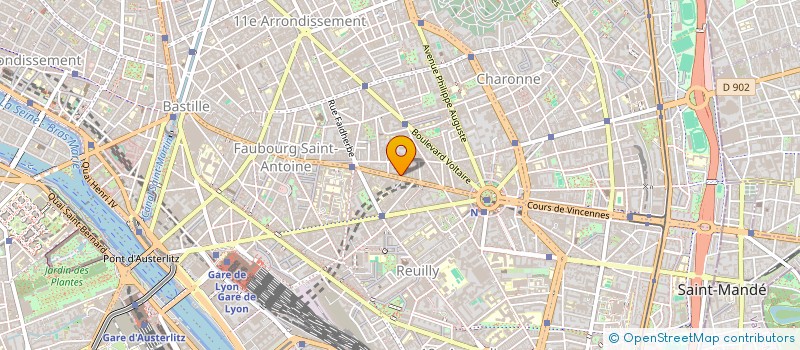 localisation de l'entreprise RELIEFS  PARIS 11