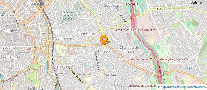 localisation de l'entreprise RELIENCE à TOULOUSE