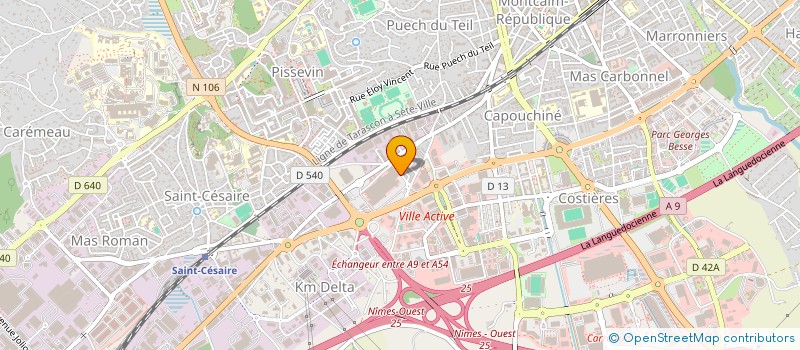 localisation de l'entreprise RELIFE  NIMES