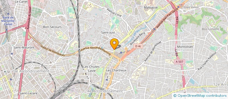 localisation de l'entreprise RELIG HOSPITAL DE ST AUGUSTIN à MARSEILLE