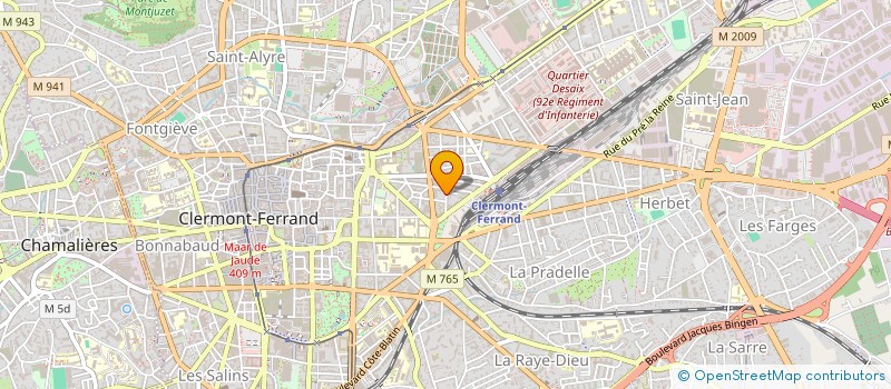 localisation de l'entreprise RELIGIEUSES DE LA MISERICORDE  CLERMONT-FERRAND