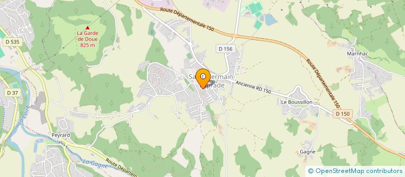 localisation de l'entreprise RELIGIEUSES DE STE CROIX  SAINT-GERMAIN-LAPRADE