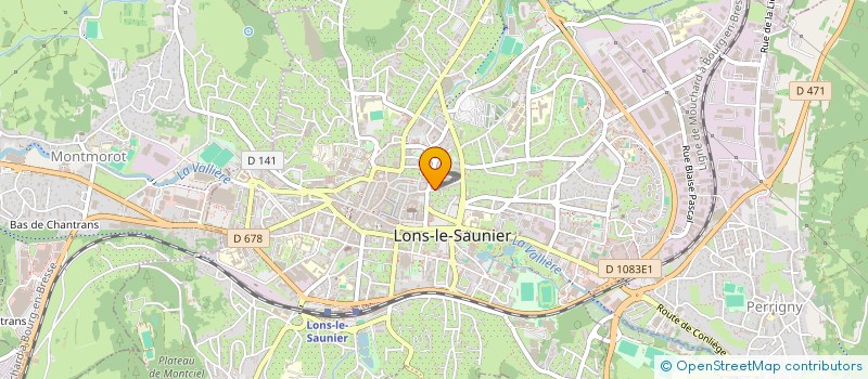 localisation de l'entreprise RELIGIEUSES FRANCISCAINES  LONS-LE-SAUNIER