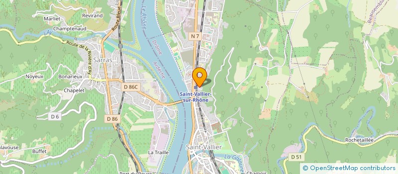 localisation de l'entreprise RELIGIEUSES SAINT JOSEPH  SAINT-VALLIER