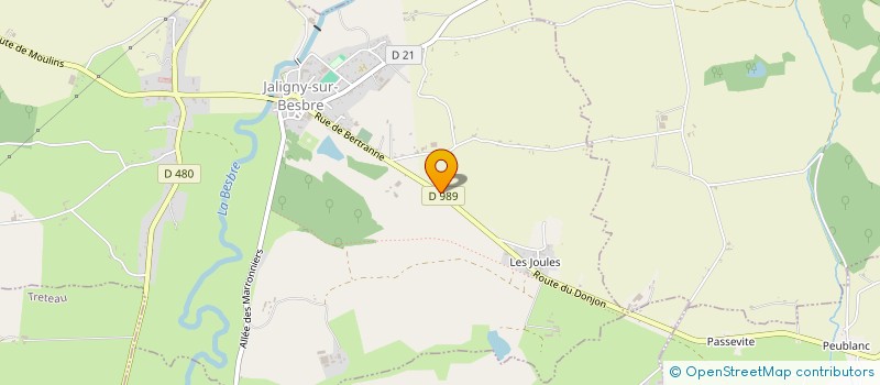 localisation de l'entreprise RELIKA à JALIGNY-SUR-BESBRE