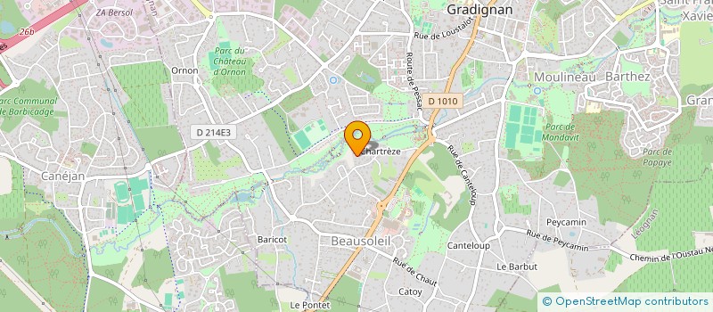 localisation de l'entreprise RELINOR  GRADIGNAN