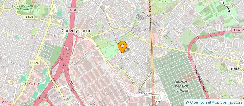 localisation de l'entreprise RELIURE GINOUX SA  CHEVILLY-LARUE