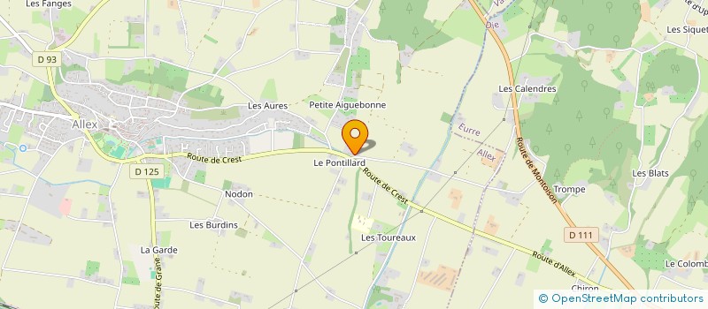 localisation de l'entreprise RELMU  ALLEX