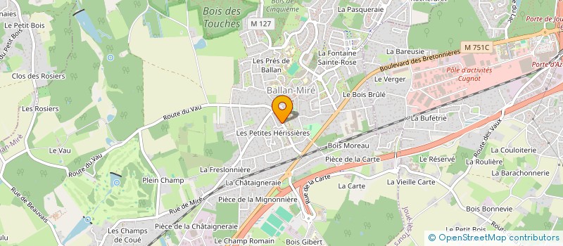 localisation de l'entreprise RELOGIS SERVICES  BALLAN-MIRE