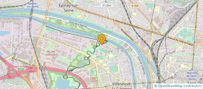 localisation de l'entreprise RELSIGNALETIQUE  VILLENEUVE-LA-GARENNE