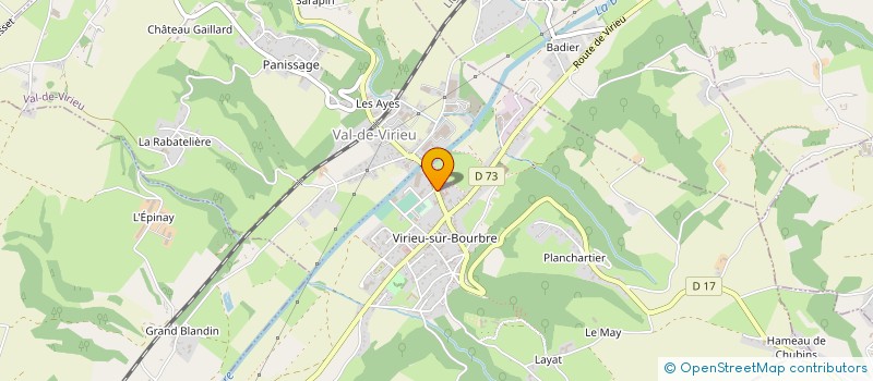 localisation de l'entreprise RELTEX à VAL-DE-VIRIEU