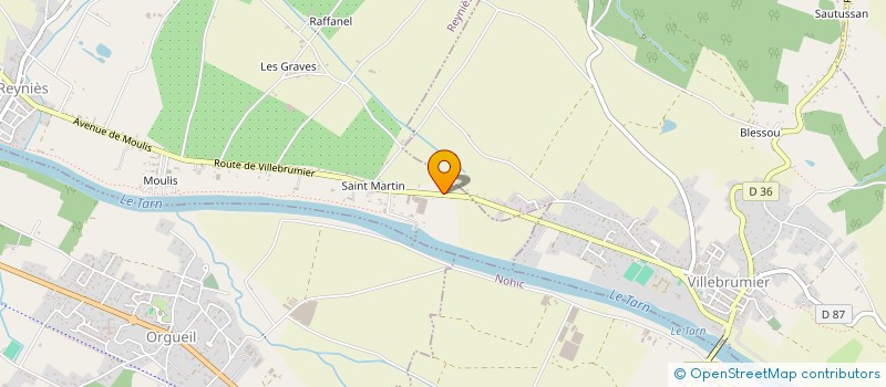 localisation de l'entreprise REM  REYNIES