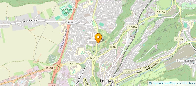 localisation de l'entreprise REM à LONGWY
