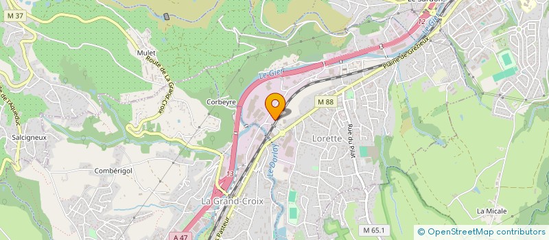 localisation de l'entreprise REM à LORETTE