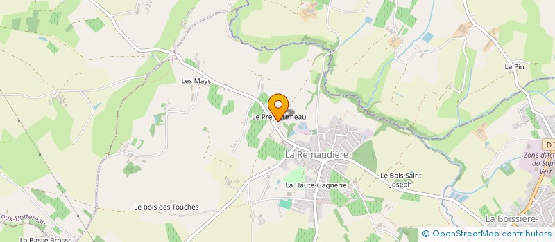 localisation de l'entreprise REM'AVANCE  LA REMAUDIERE