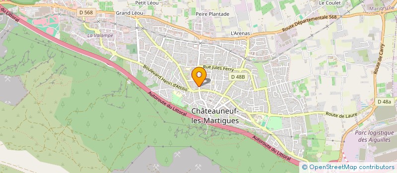 localisation de l'entreprise REM CBD  CHATEAUNEUF-LES-MARTIGUES