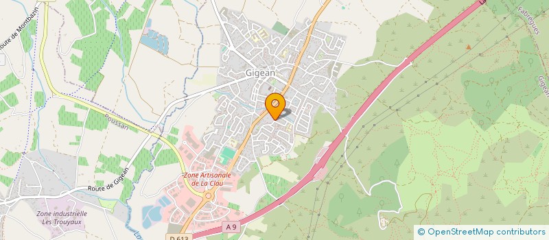 localisation de l'entreprise REM INVEST  GIGEAN