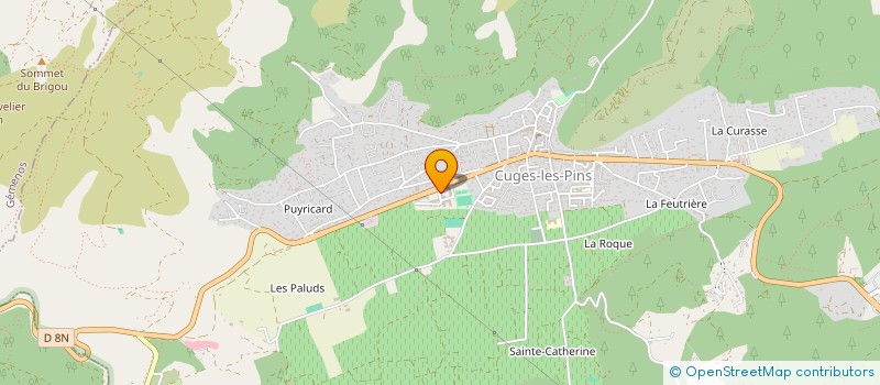 localisation de l'entreprise REM PISCINE  CUGES LES PINS