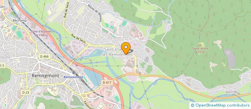 localisation de l'entreprise REM VOYAGES  SAINT-ETIENNE-LES-REMIREMONT