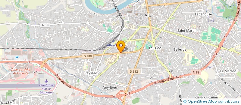 localisation de l'entreprise REMA  ALBI