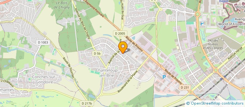 localisation de l'entreprise REMAK à CHANTELOUP-EN-BRIE