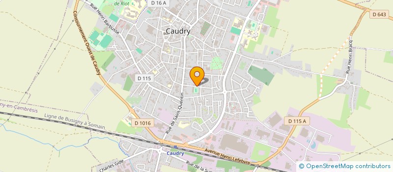 localisation de l'entreprise REMATEX à CAUDRY