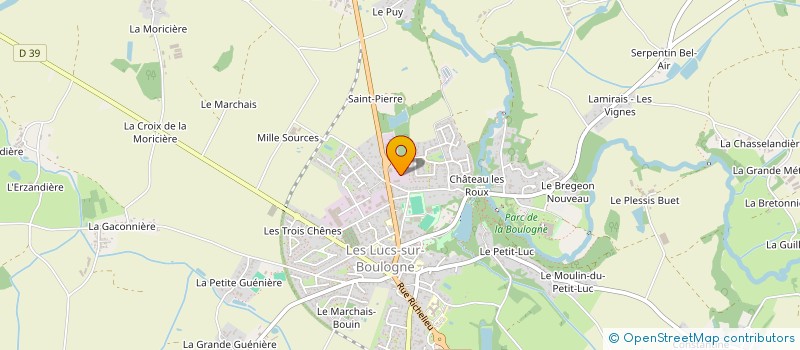 localisation de l'entreprise REMAUD MAZOUIN CHABOT  LES LUCS-SUR-BOULOGNE