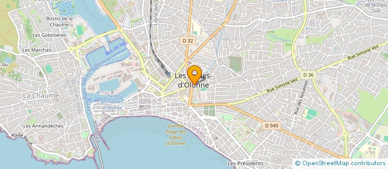 localisation de l'entreprise REMAUD PREVOST BEAUSEJOUR à LES SABLES D'OLONNE