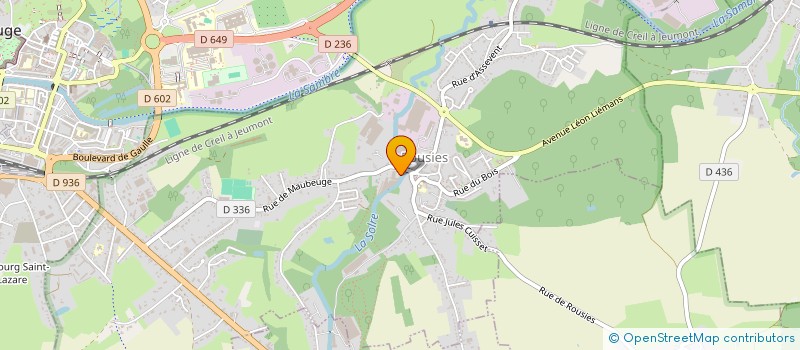 localisation de l'entreprise REMBALNORD  ROUSIES