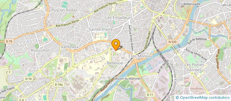 localisation de l'entreprise REMBLIER à LIMOGES