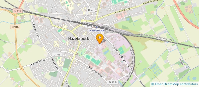 localisation de l'entreprise REMBRANDT VAN RIJN  HAZEBROUCK
