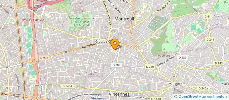 localisation de l'entreprise REMCA  MONTREUIL