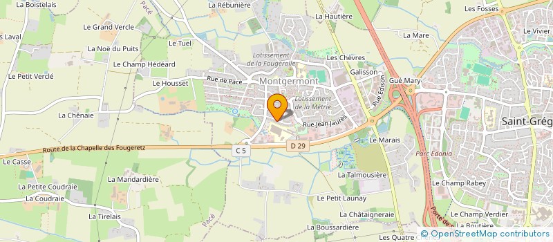 localisation de l'entreprise REMED PEINTURE  MONTGERMONT