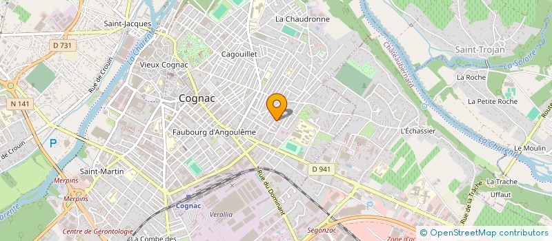 localisation de l'entreprise REMEDI BERNARD ET CHRISTINE à COGNAC