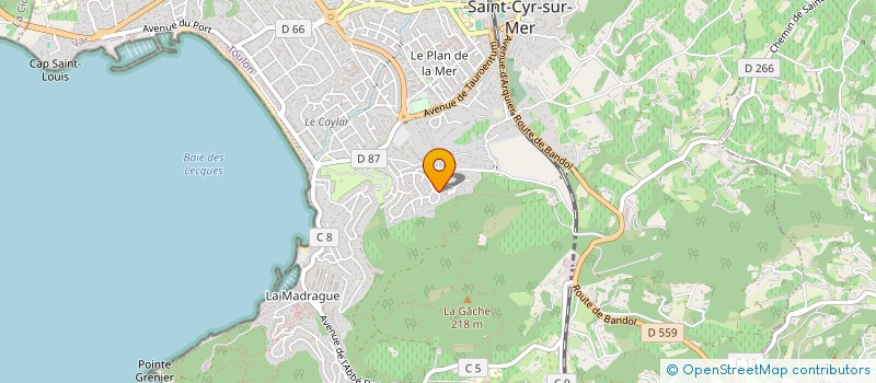 localisation de l'entreprise REMELI LOCATION à SAINT-CYR-SUR-MER