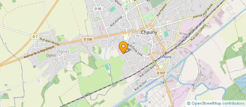 localisation de l'entreprise REMERY MAURICE à CHAUNY