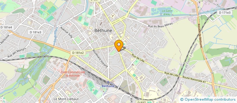 localisation de l'entreprise REMFINANCE à BETHUNE