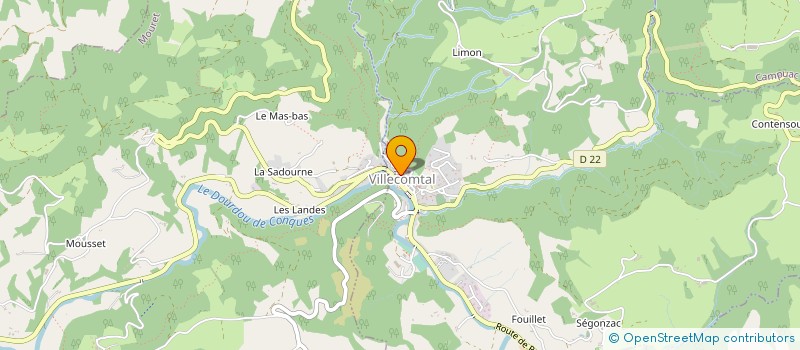 localisation de l'entreprise REMI COUGOULE RACING  VILLECOMTAL