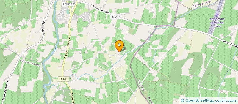 localisation de l'entreprise REMI POUIZIN  LA BAUME-DE-TRANSIT