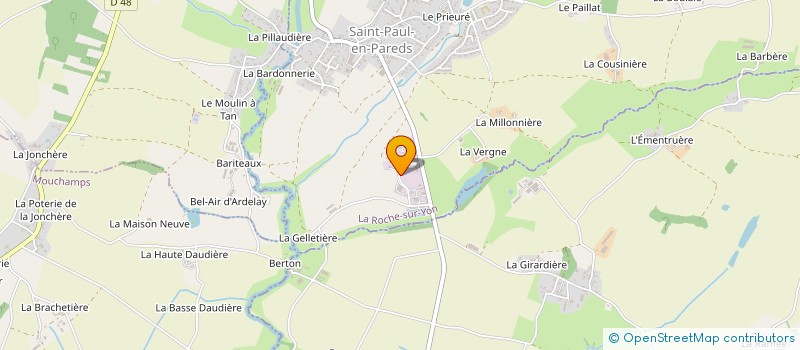 localisation de l'entreprise REMIGEREAU GRELET à SAINT-PAUL-EN-PAREDS